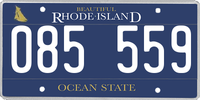 RI license plate 085559