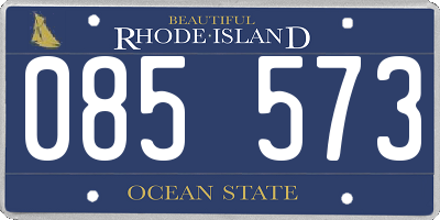 RI license plate 085573