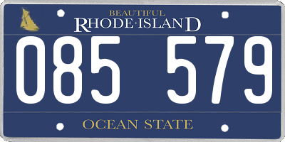 RI license plate 085579