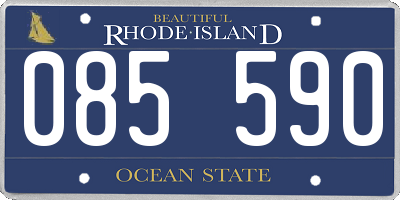 RI license plate 085590