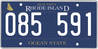 RI license plate 085591