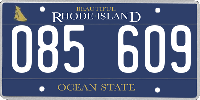 RI license plate 085609