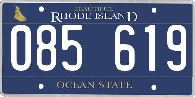 RI license plate 085619