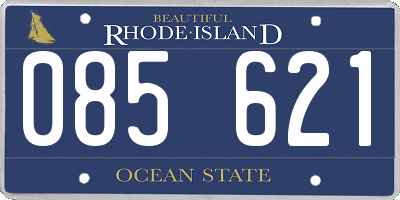 RI license plate 085621