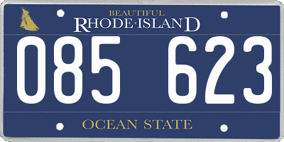 RI license plate 085623