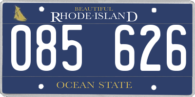 RI license plate 085626