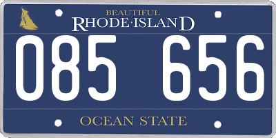 RI license plate 085656