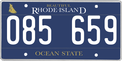 RI license plate 085659