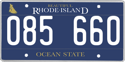 RI license plate 085660