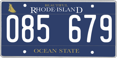 RI license plate 085679