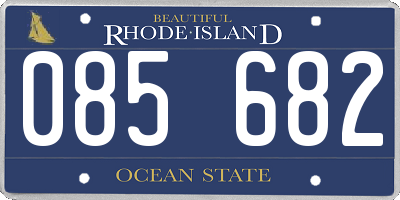 RI license plate 085682