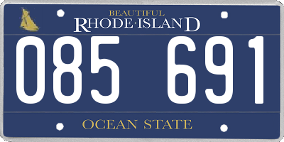 RI license plate 085691