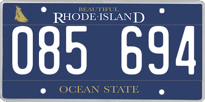 RI license plate 085694