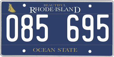 RI license plate 085695