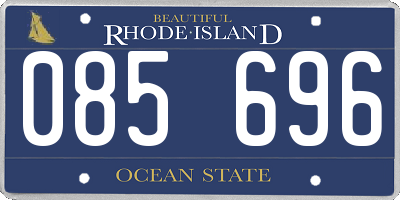 RI license plate 085696