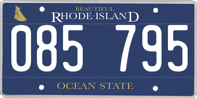 RI license plate 085795