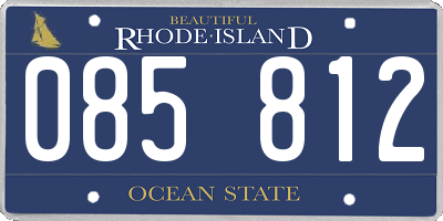 RI license plate 085812
