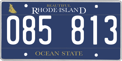 RI license plate 085813