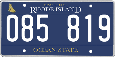 RI license plate 085819
