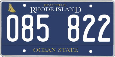 RI license plate 085822