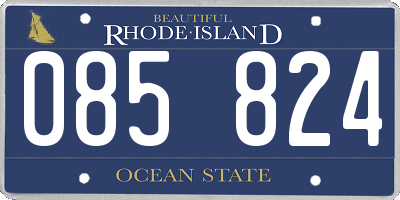 RI license plate 085824
