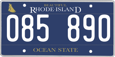 RI license plate 085890