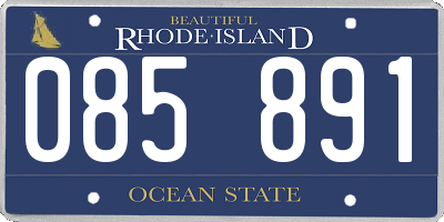 RI license plate 085891