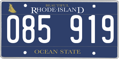 RI license plate 085919