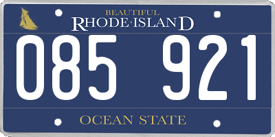 RI license plate 085921