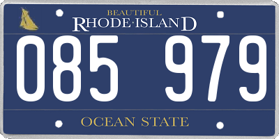 RI license plate 085979