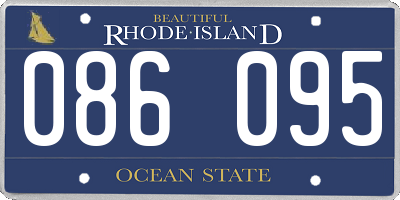 RI license plate 086095
