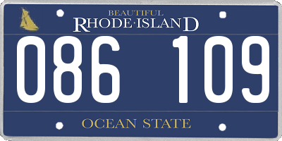 RI license plate 086109