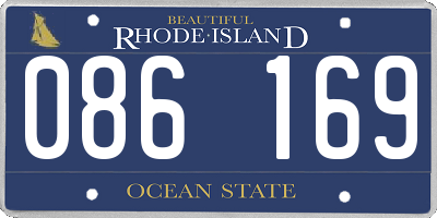 RI license plate 086169