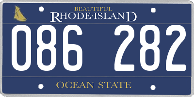 RI license plate 086282