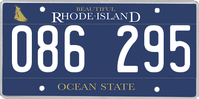 RI license plate 086295