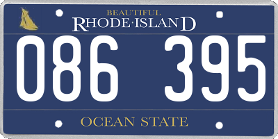 RI license plate 086395