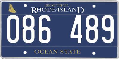 RI license plate 086489
