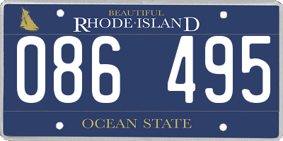 RI license plate 086495
