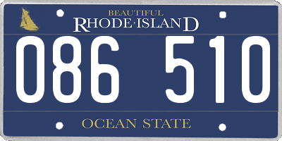 RI license plate 086510