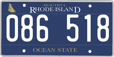 RI license plate 086518