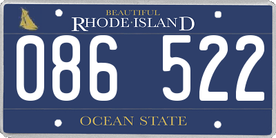 RI license plate 086522