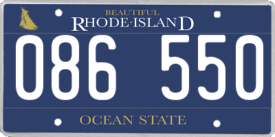 RI license plate 086550
