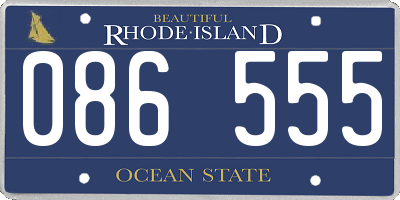RI license plate 086555