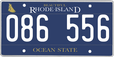 RI license plate 086556