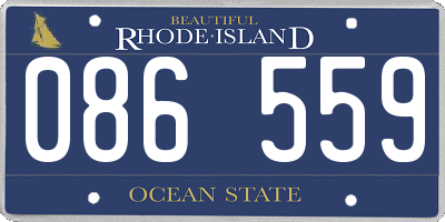 RI license plate 086559