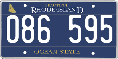 RI license plate 086595