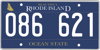 RI license plate 086621