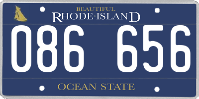 RI license plate 086656