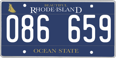 RI license plate 086659