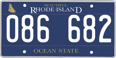 RI license plate 086682